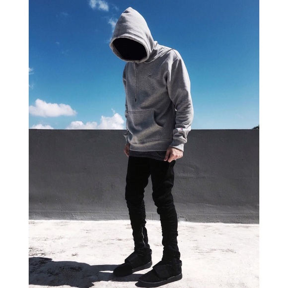 Campion Grey Oversize Logo Hoodie - Picture 2 of 8
